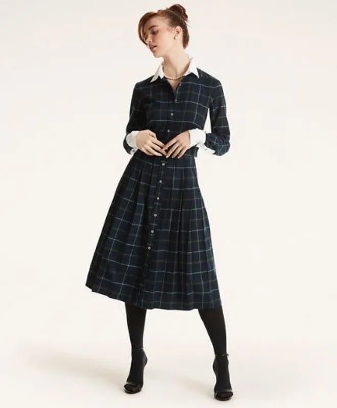 Flannel Shirt Dress sold by Brooks Brothers