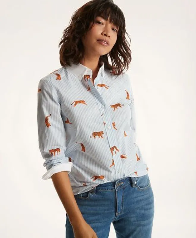 Year of the Tiger Cotton Stripe Shirt sold by Brooks Brothers