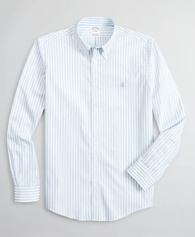 Stretch Milano Slim-Fit Sport Shirt, Non-Iron Bold Bengal Stripe sold by Brooks Brothers