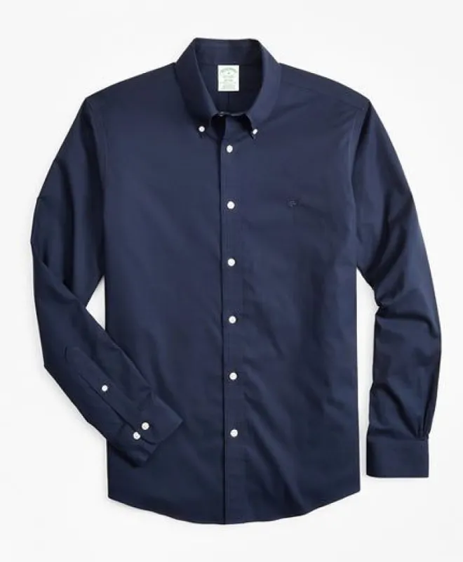 Stretch Milano Slim-Fit Sport Shirt, Non-Iron Solid sold by Brooks Brothers