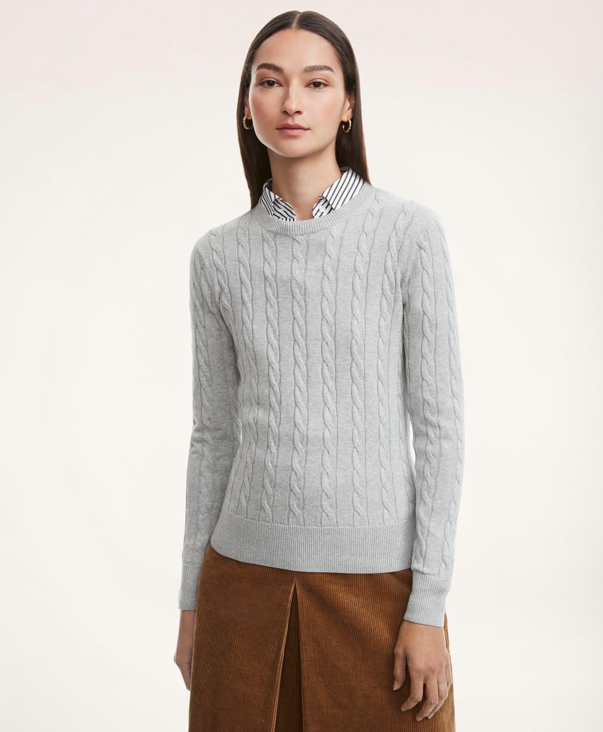 Supima Cotton Cable Sweater sold by Brooks Brothers product image thumbnail 3