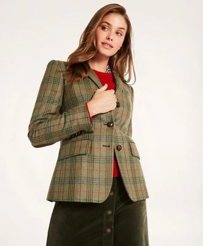 Lambswool Plaid Jacket made by Brooks Brothers