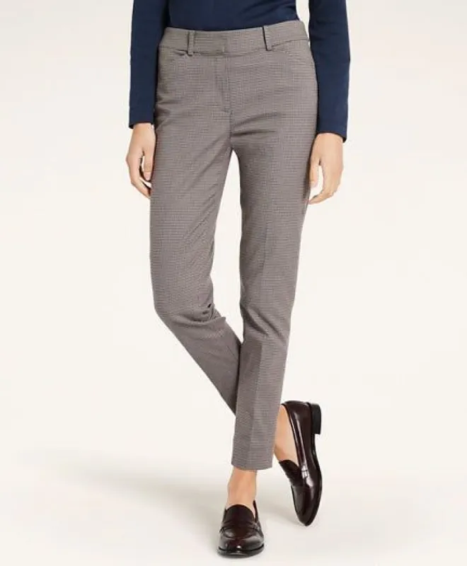 Stretch Twill Microcheck Pants sold by Brooks Brothers