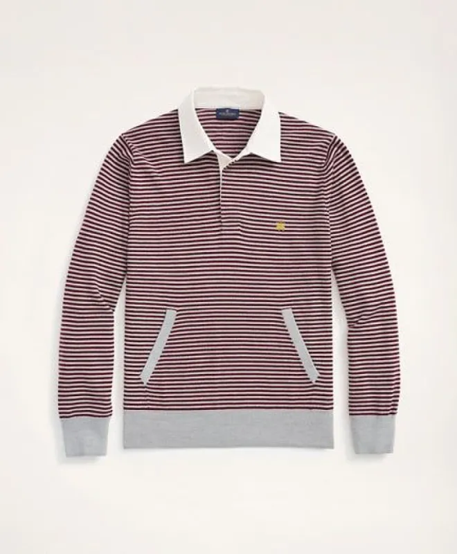 Merino Stripe Polo Sweater sold by Brooks Brothers