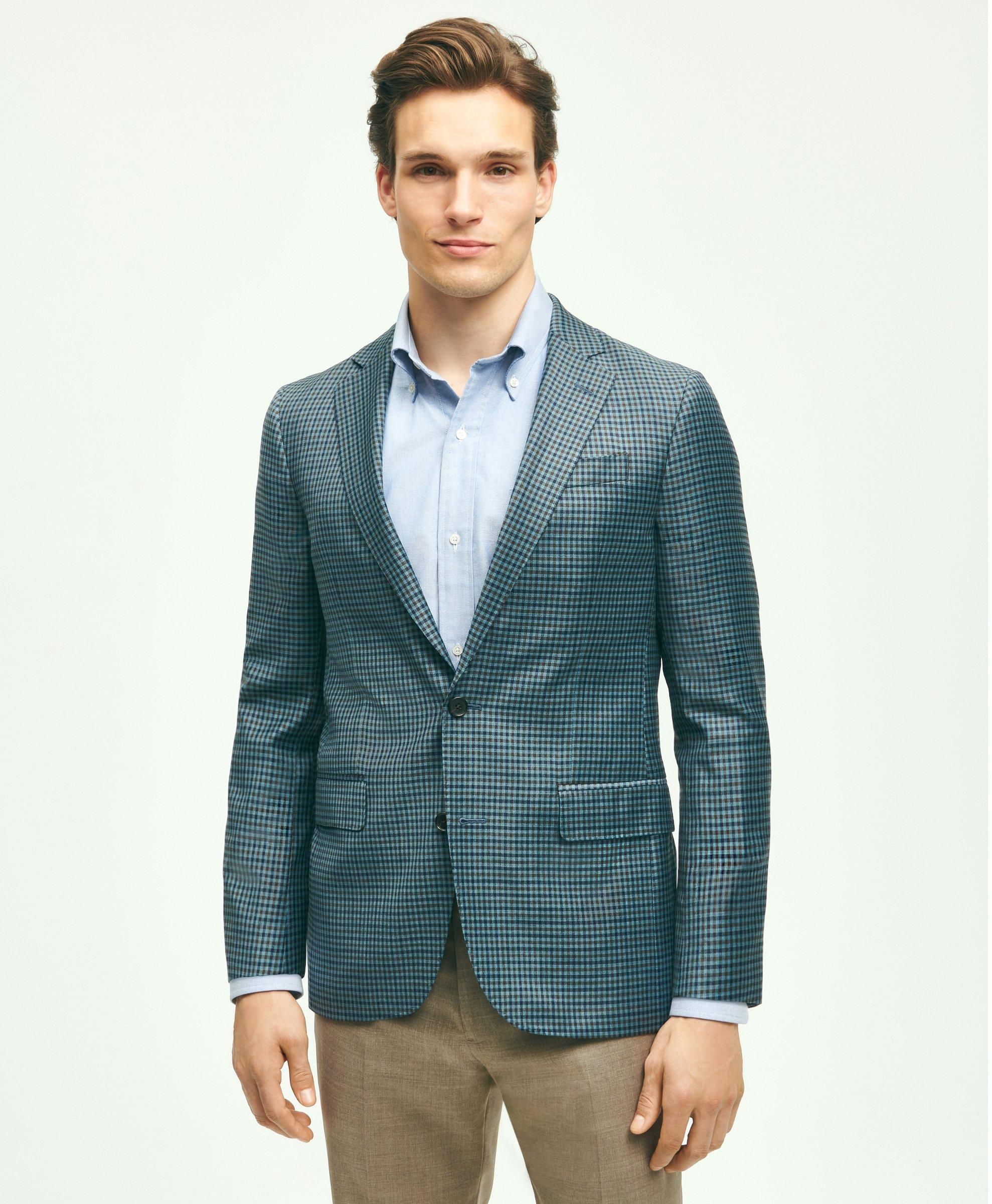 Classic Fit Wool Guncheck Sport Coat sold by Brooks Brothers