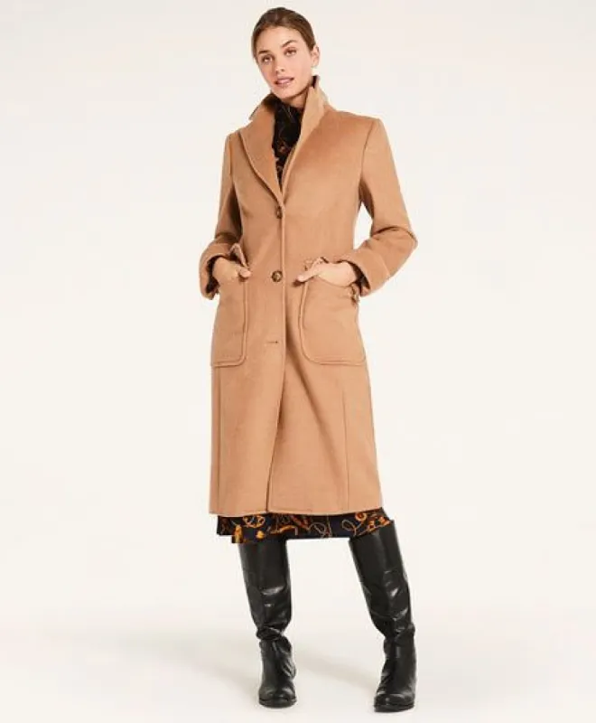 Camel Hair Polo Coat Women sold by Brooks Brothers