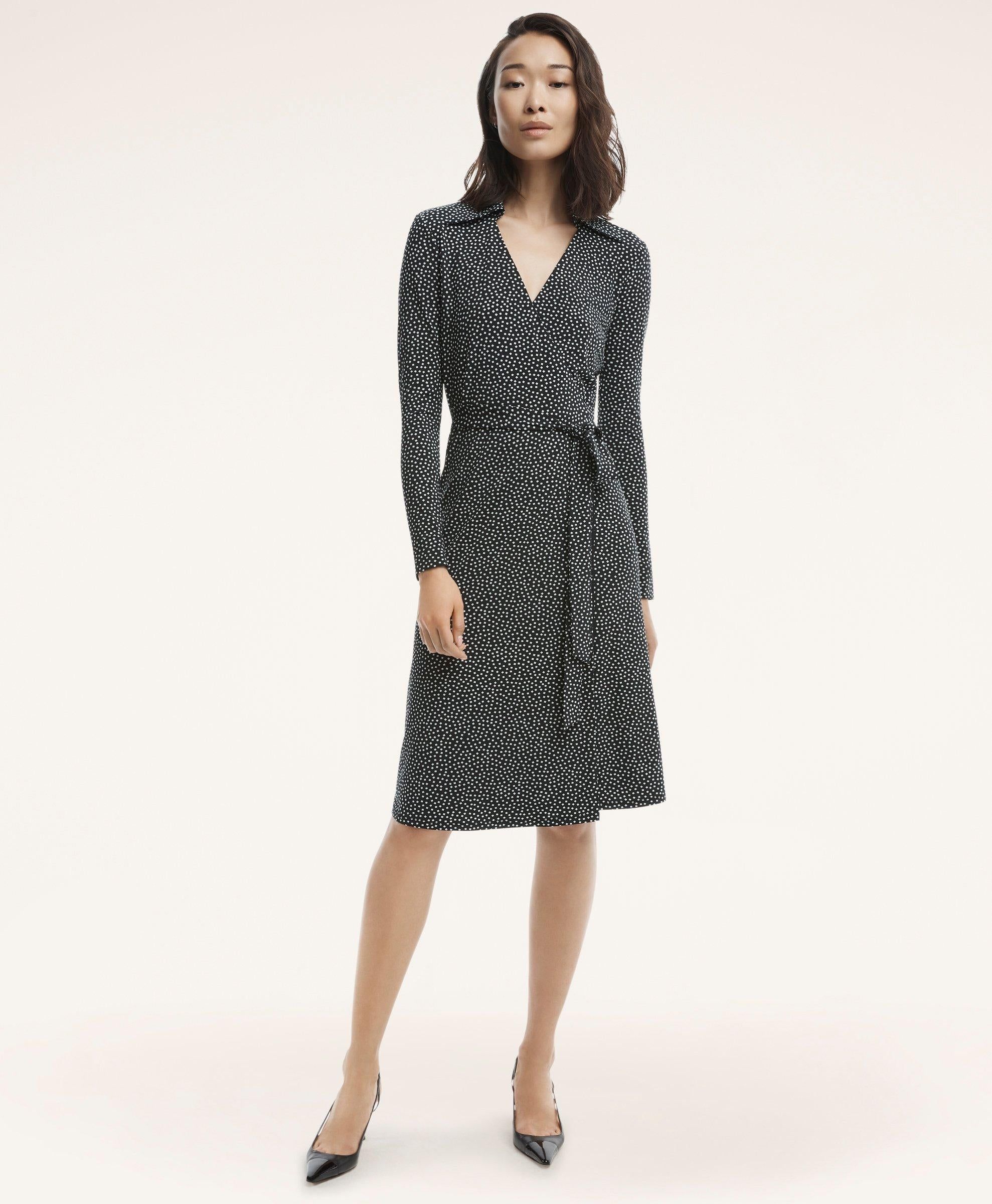 Belted Wrap Dress sold by Brooks Brothers