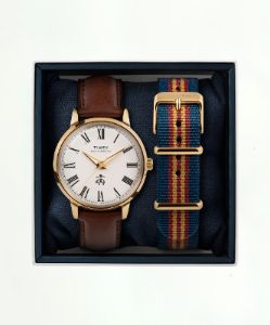 Brooks Brothers x Timex Marlin Automatic, gold-tone sold by Brooks Brothers