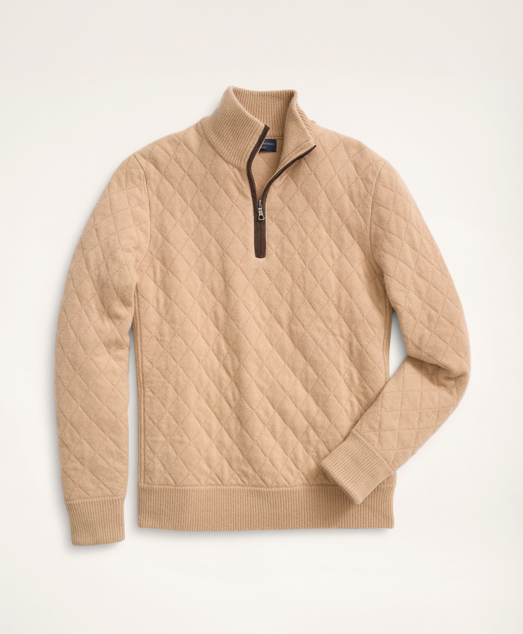 Wool Cashmere Quilted Half-Zip sold by Brooks Brothers