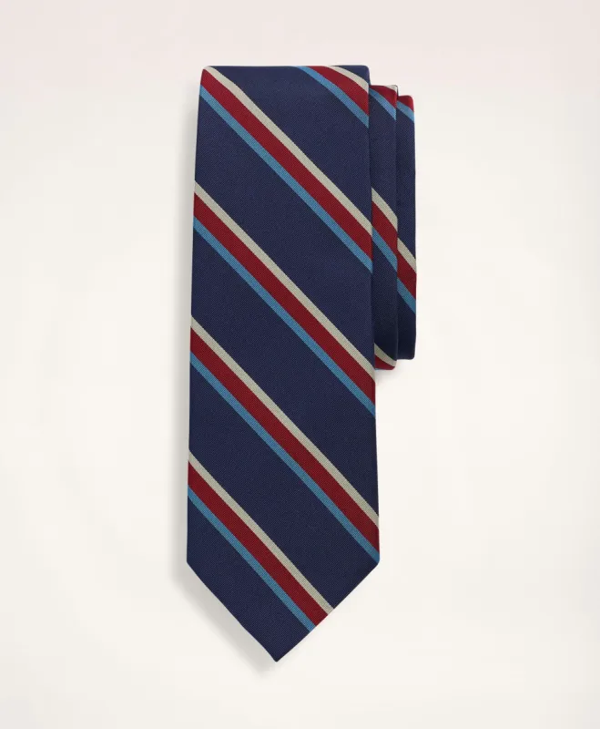 Silk Framed Stripe Tie sold by Brooks Brothers
