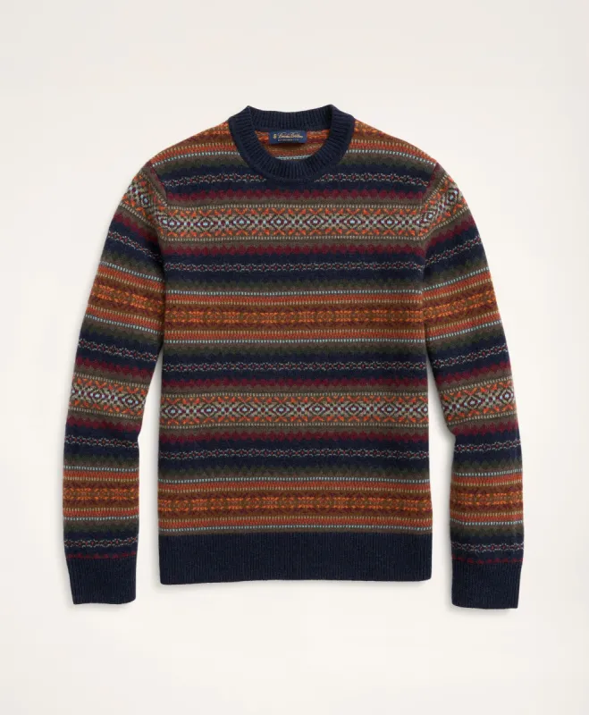 Lambswool Fair Isle Sweater sold by Brooks Brothers