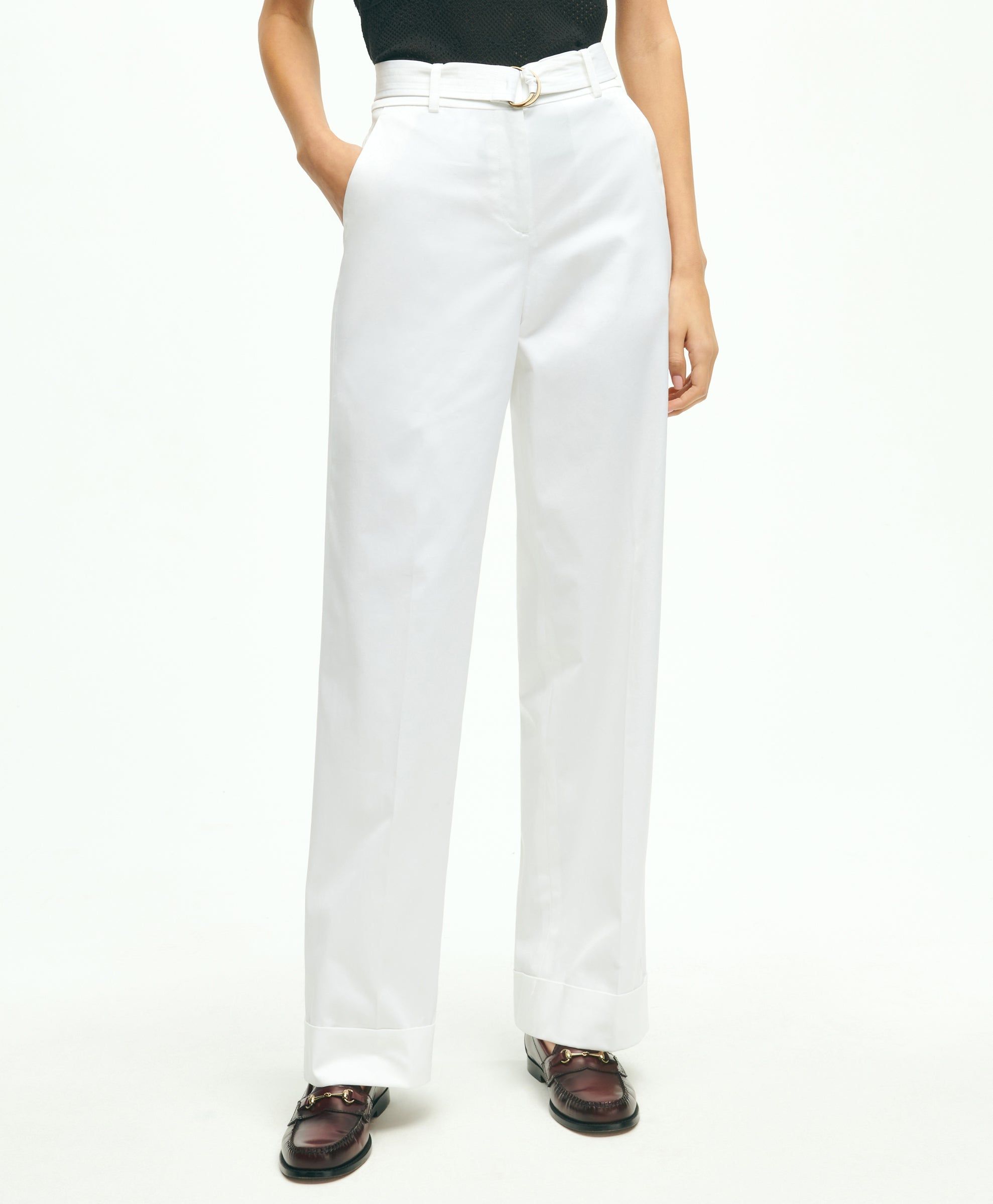 Stretch Cotton Twill Belted Pants sold by Brooks Brothers product image thumbnail 5