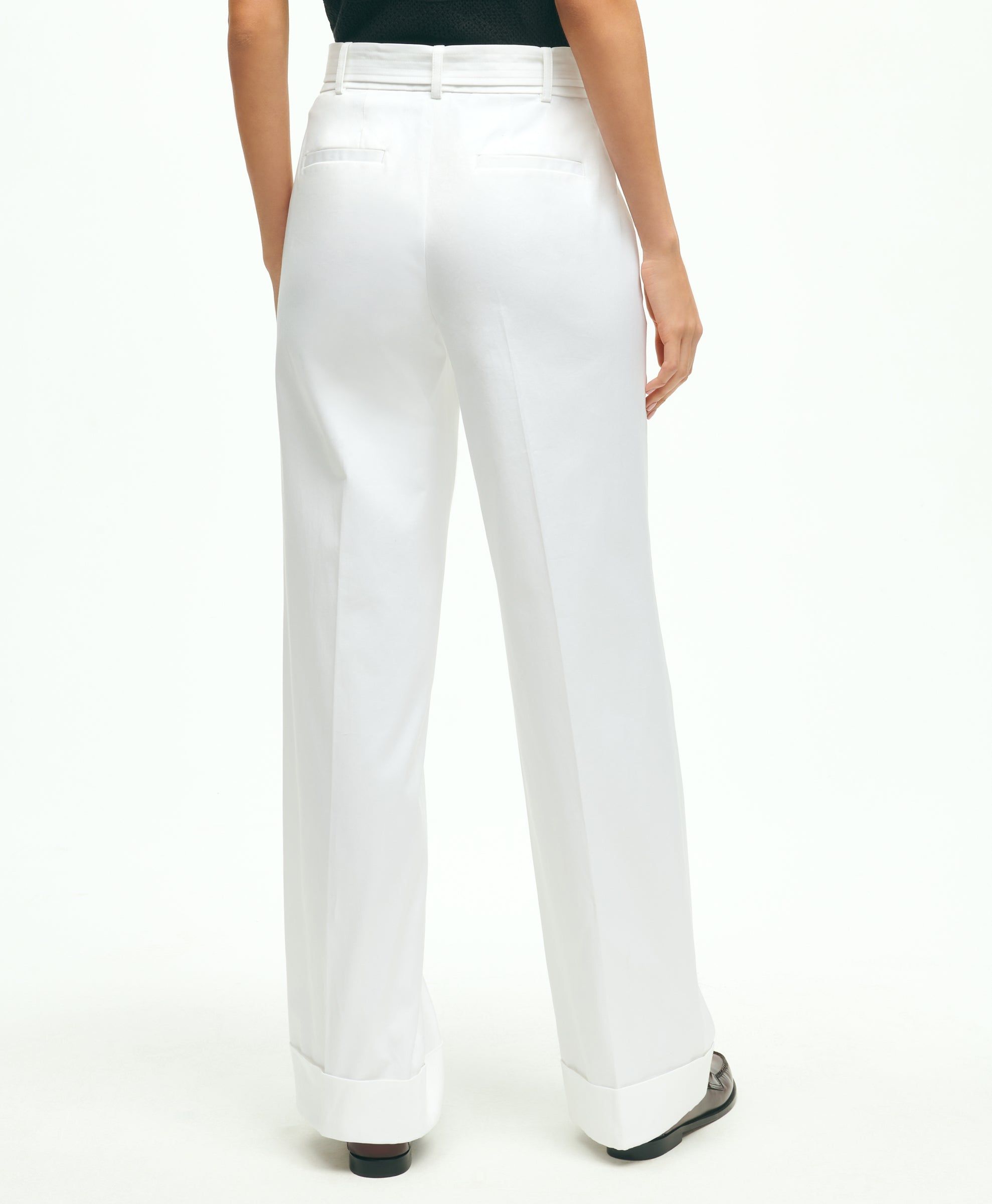 Stretch Cotton Twill Belted Pants sold by Brooks Brothers product image thumbnail 2