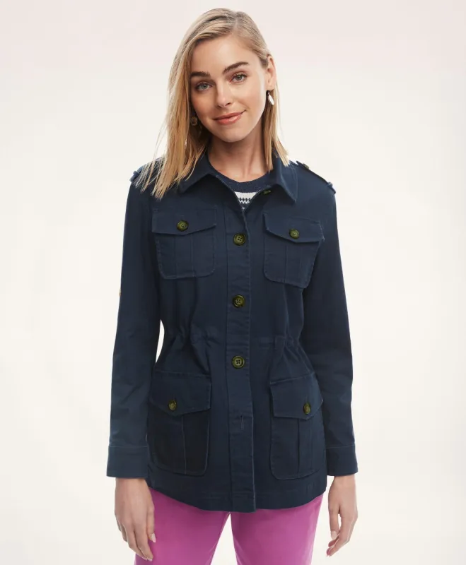 Cotton Stretch Canvas Safari Jacket sold by Brooks Brothers