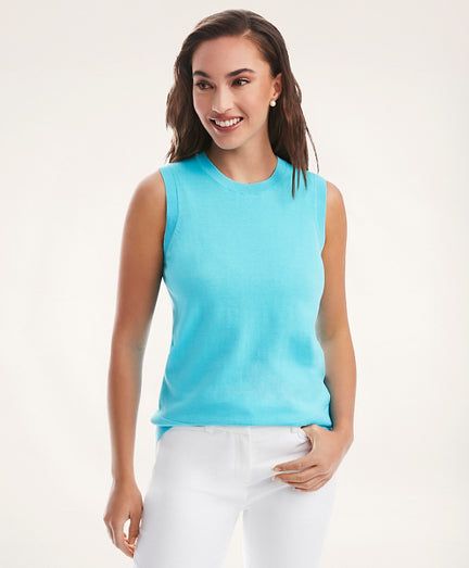 Supima Cotton Jersey Shell sold by Brooks Brothers product image thumbnail 3