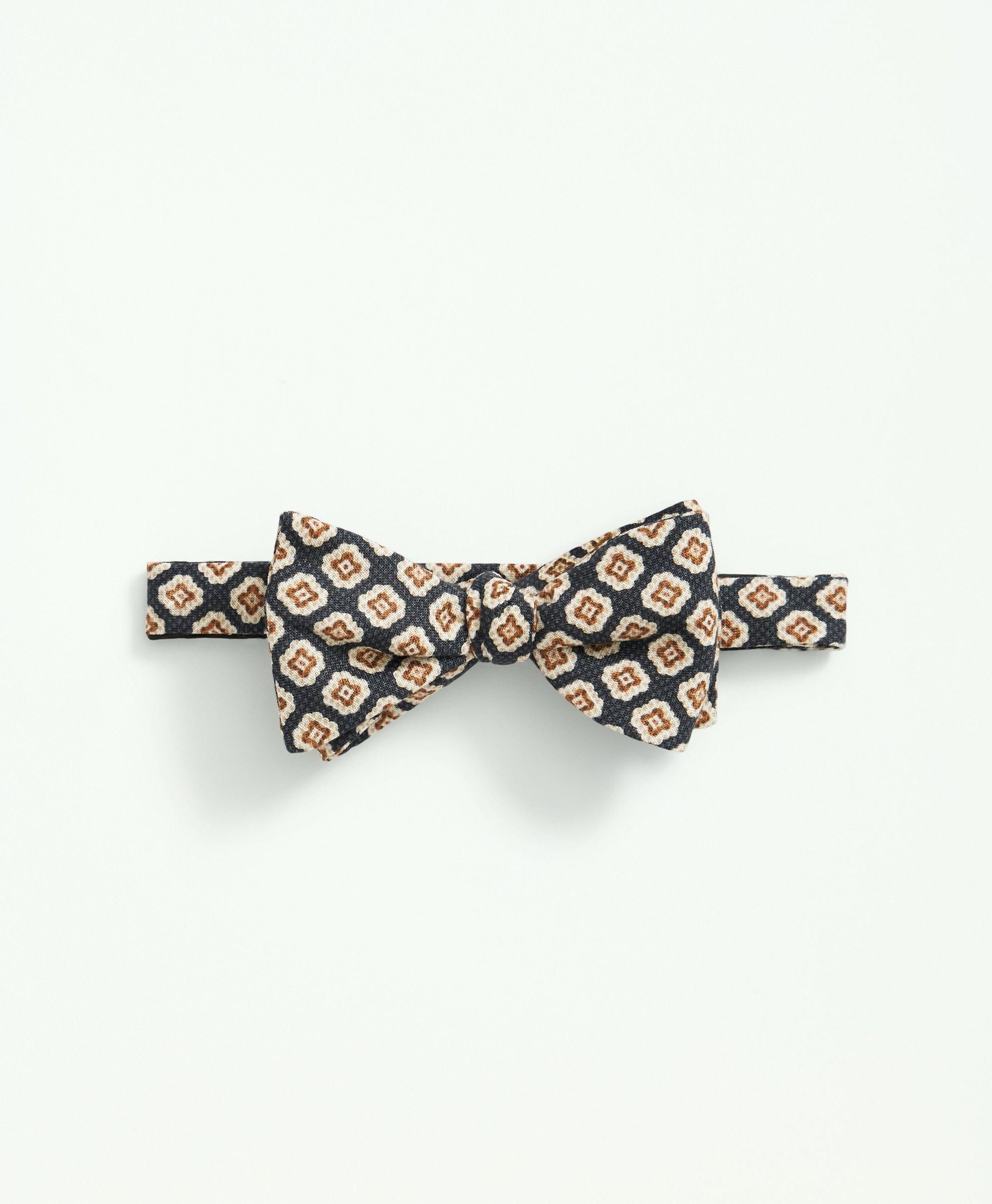 Linen Jacquard Geo Pattern Bow Tie sold by Brooks Brothers