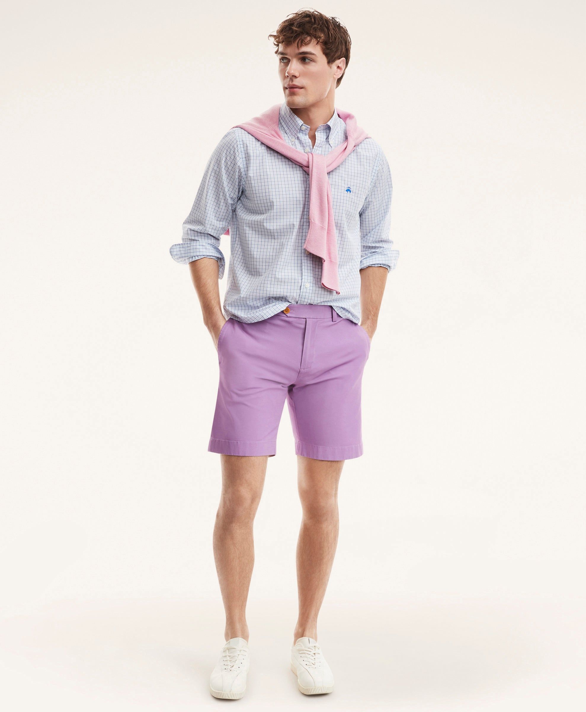 Friday Shirt, Poplin Double Check sold by Brooks Brothers product image thumbnail 3