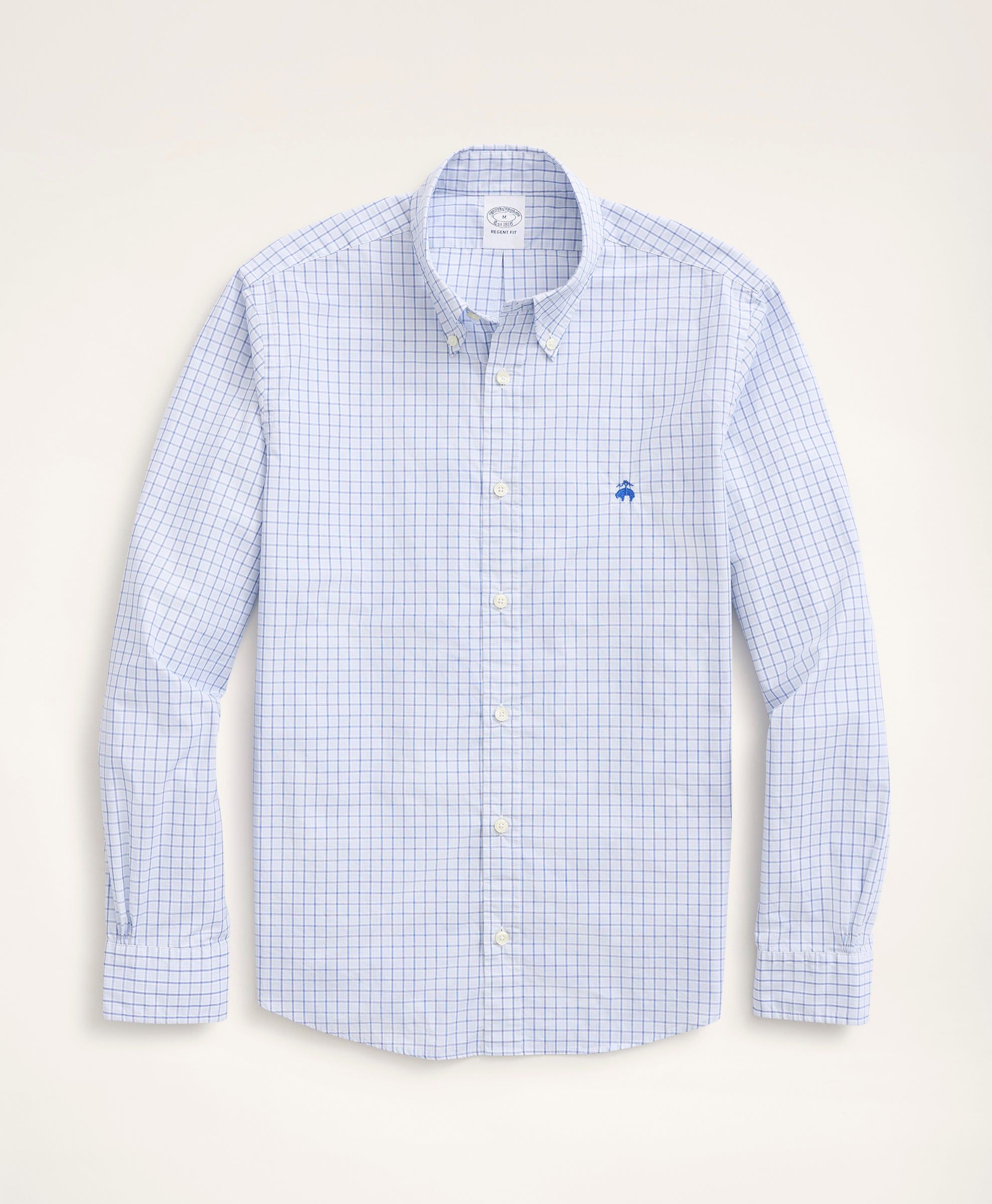 Friday Shirt, Poplin Double Check sold by Brooks Brothers product image thumbnail 4