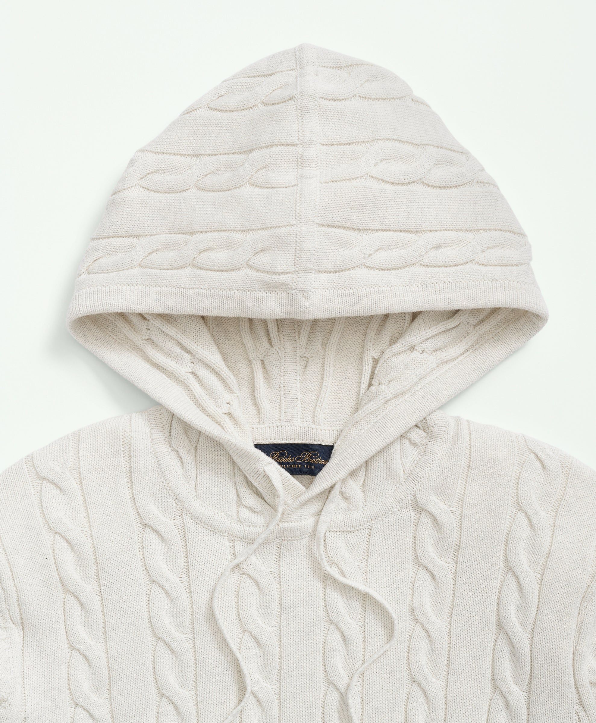 Cable-Knit Hoodie sold by Brooks Brothers product image thumbnail 2