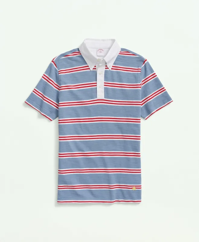 Cotton Pique Rugby Polo Shirt sold by Brooks Brothers