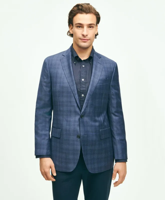 Regent Classic-Fit Merino Wool Plaid Sport Coat sold by Brooks Brothers