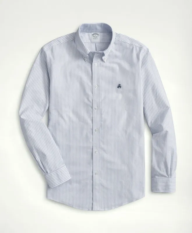 Regent Regular-Fit Stretch Non-Iron Oxford Button-Down Collar, Bengal Stripe Sport Shirt sold by Brooks Brothers