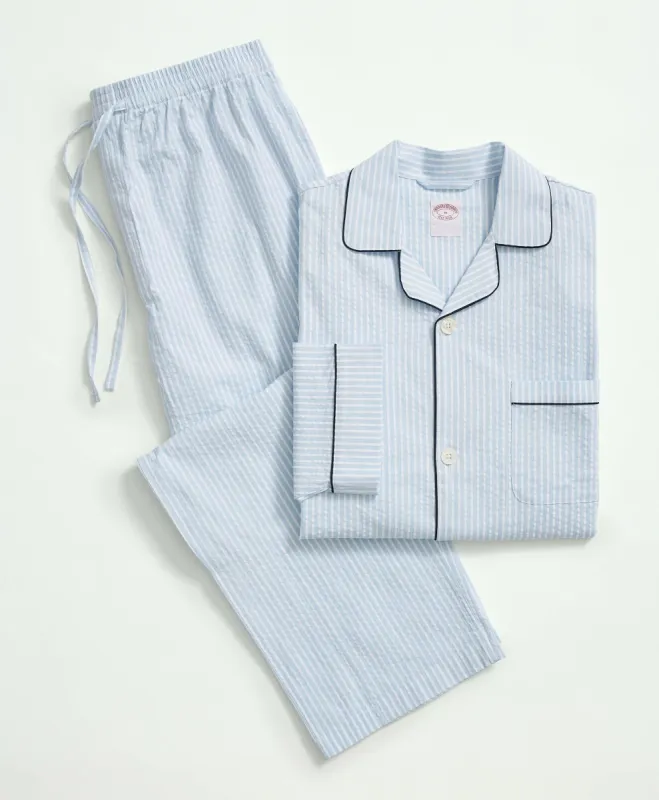 Cotton Seersucker Pajamas sold by Brooks Brothers