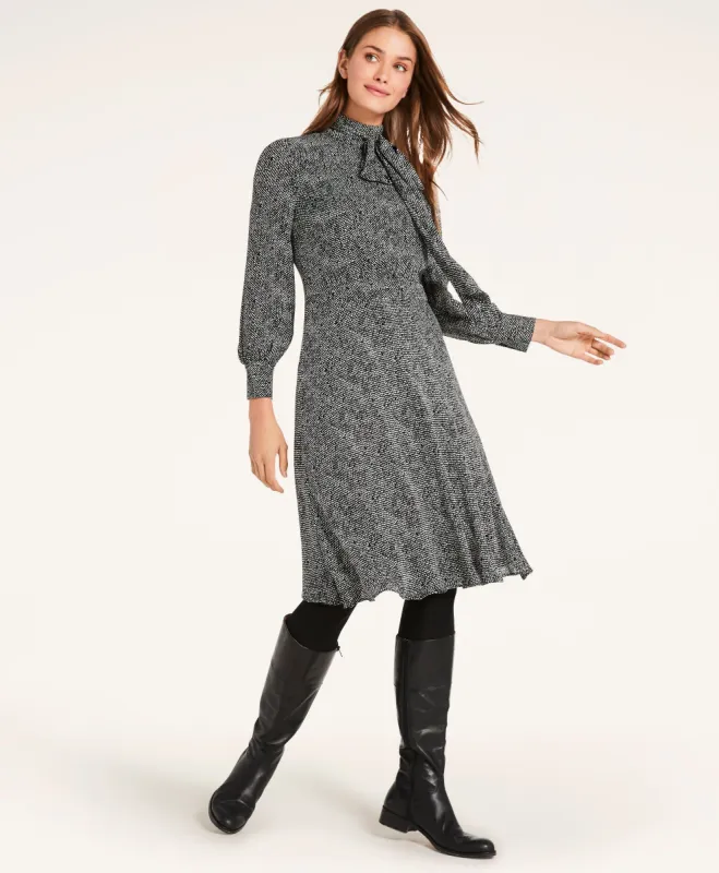 Silk Georgette Tweed Print Dress sold by Brooks Brothers