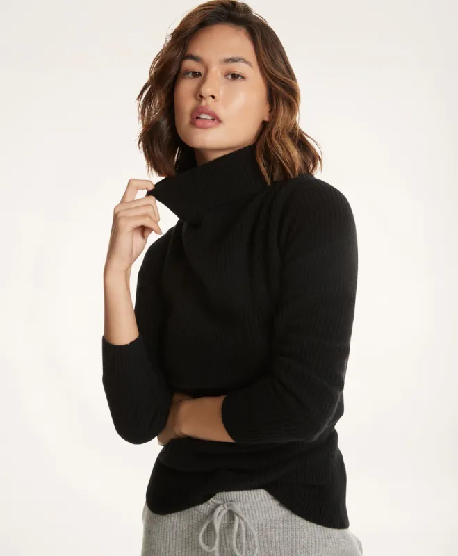 Merino-Cashmere Funnel Neck Sweater sold by Brooks Brothers