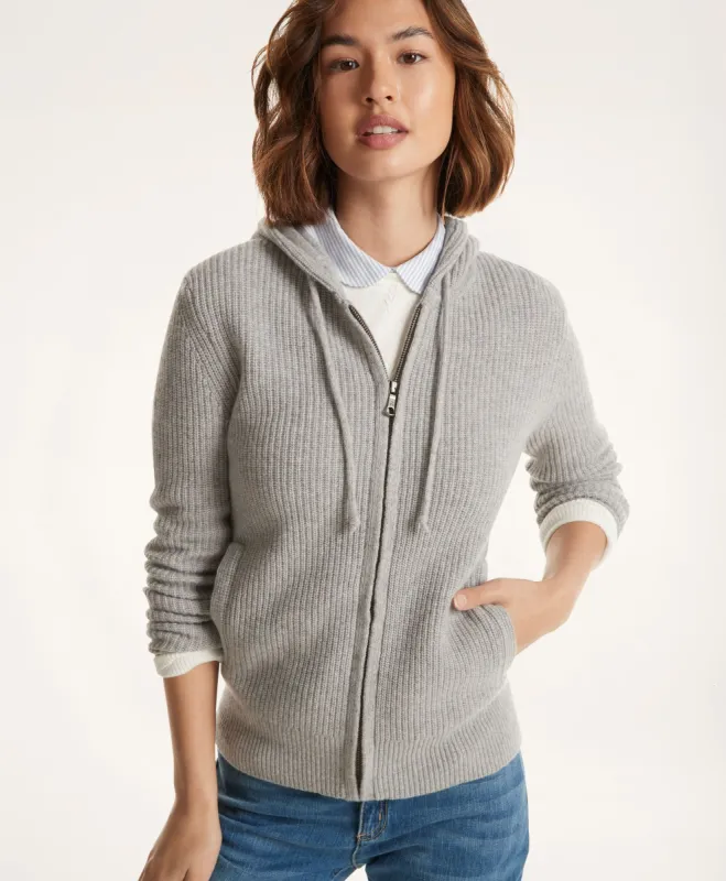 Merino-Cashmere Zip Hoodie sold by Brooks Brothers