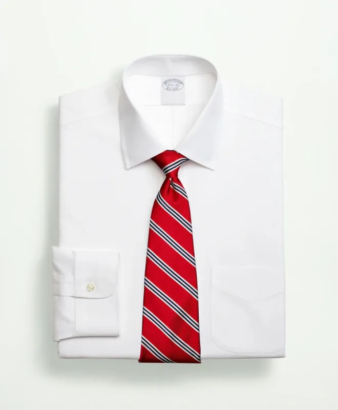 Stretch Supima<sup>®</sup> Cotton Non-Iron Pinpoint Oxford Ainsley Collar Dress Shirt sold by Brooks Brothers
