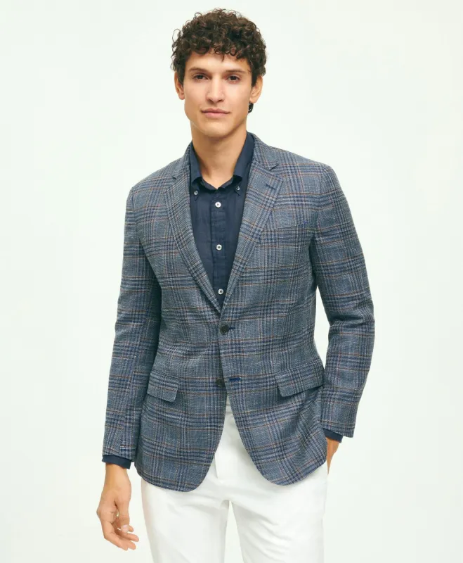 Milano Slim-Fit Hopsack Check Sport Coat sold by Brooks Brothers