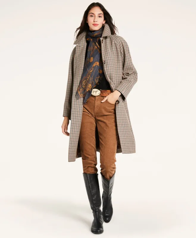 Quilted Guncheck Coat made by Brooks Brothers