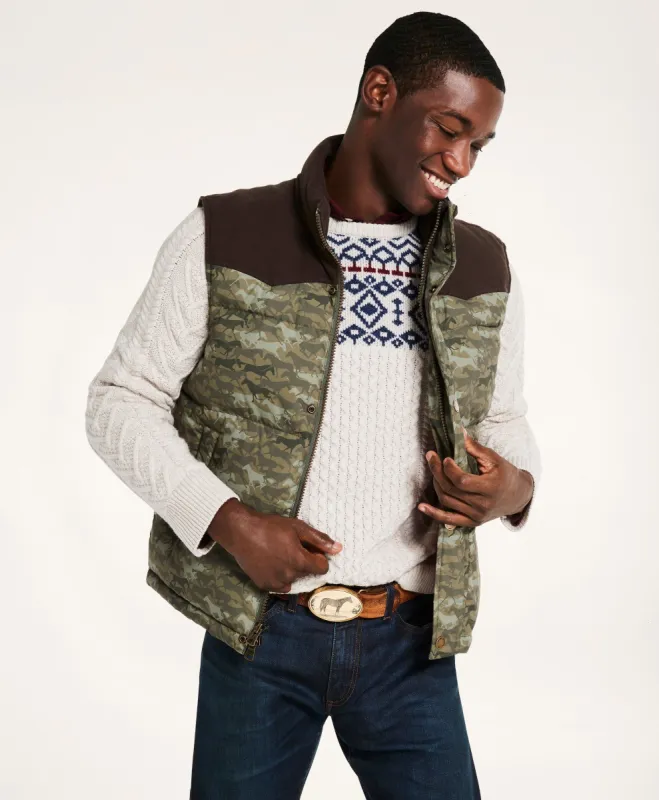 Quilted Camouflage Vest sold by Brooks Brothers
