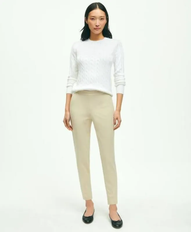 Side-Zip Stretch Cotton Pant sold by Brooks Brothers