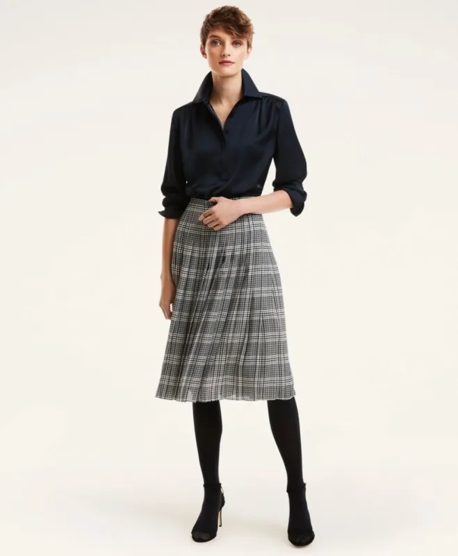 Satin Popover Blouse sold by Brooks Brothers