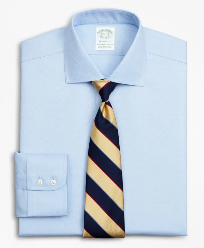 Stretch Milano Slim-Fit Dress Shirt, Non-Iron Royal Oxford English Collar sold by Brooks Brothers