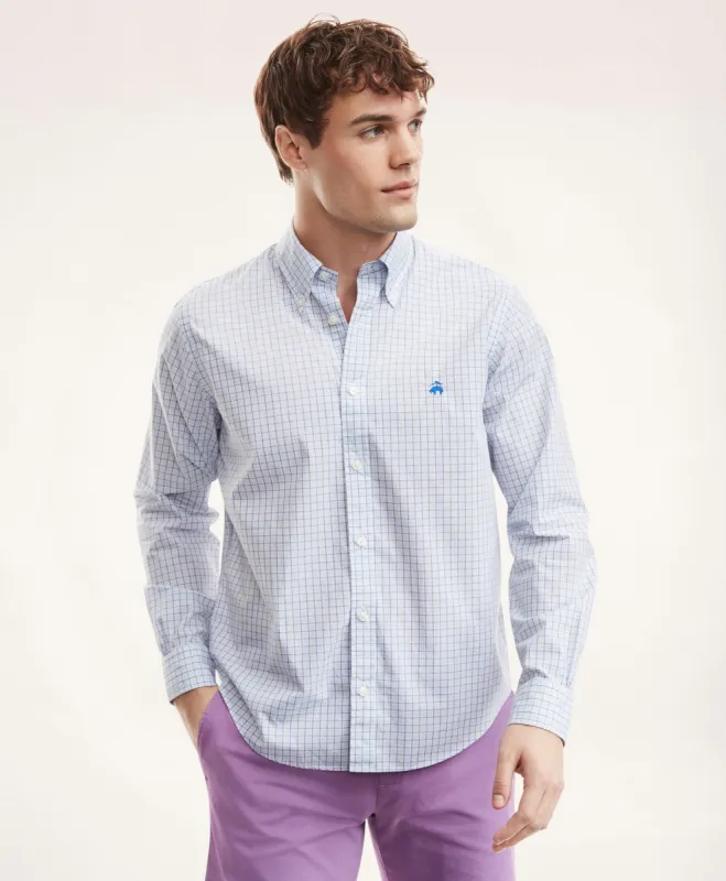 Friday Shirt, Poplin Double Check sold by Brooks Brothers