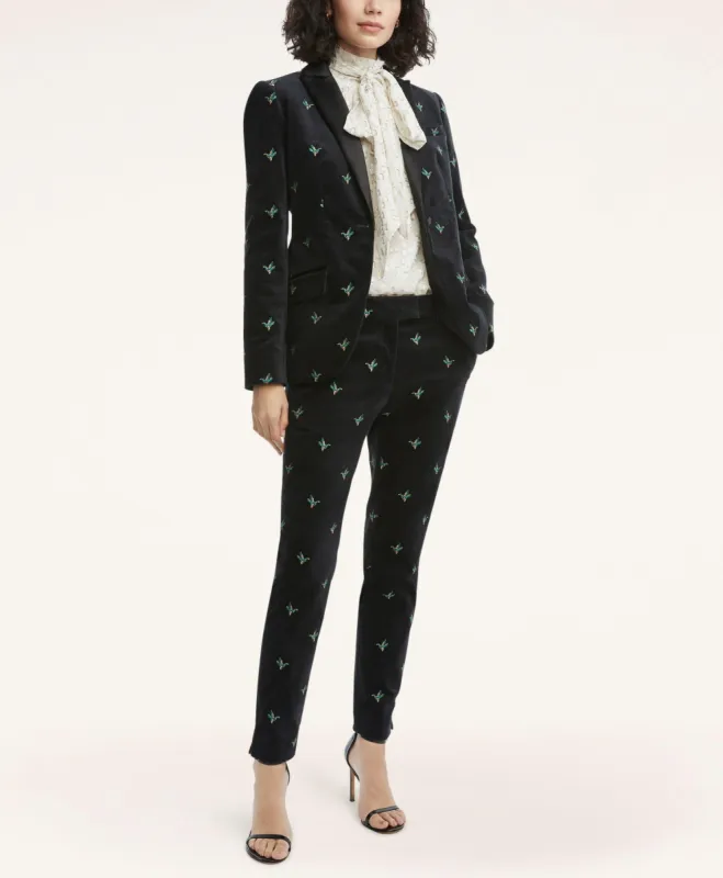 Velvet Duck Embroidered Blazer sold by Brooks Brothers