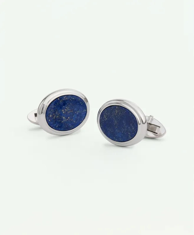 Sterling Silver Oval Rhodium-Plated Cufflinks sold by Brooks Brothers