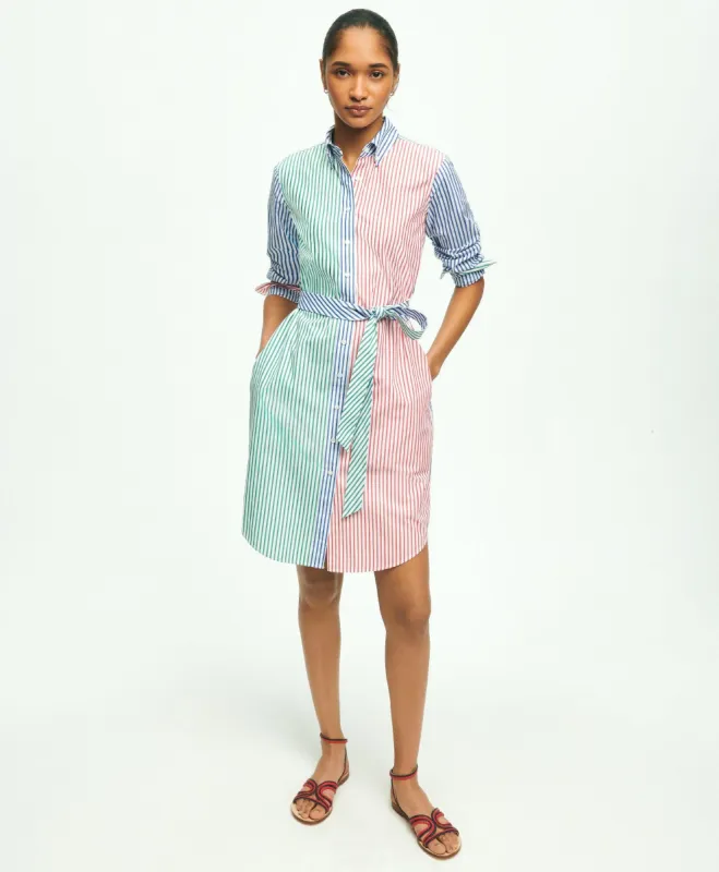 Supima Cotton Fun Stripe Shirt Dress sold by Brooks Brothers