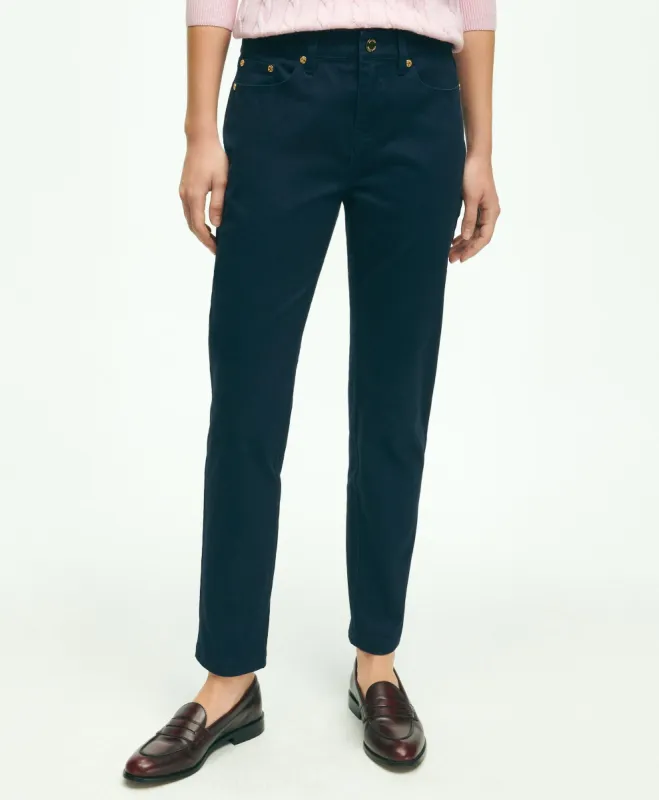 Stretch Cotton Five-Pocket Pants sold by Brooks Brothers