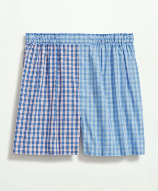 Cotton Broadcloth Gingham Fun Boxers sold by Brooks Brothers