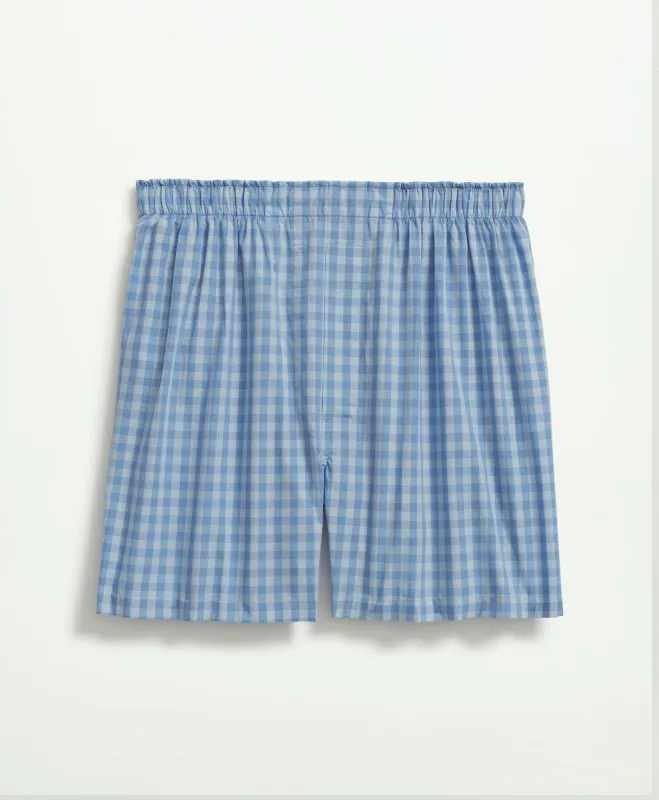 Cotton Broadcloth Gingham Boxers sold by Brooks Brothers