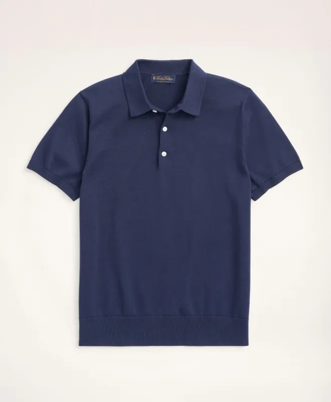 Supima Cotton Short-Sleeve Polo Sweater sold by Brooks Brothers