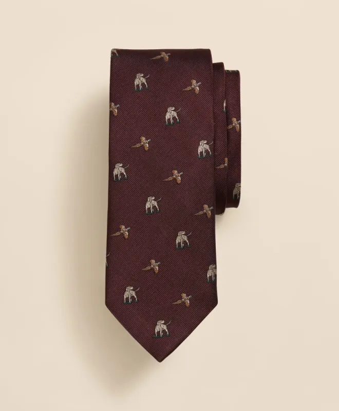 Silk Hound & Pheasant Tie sold by Brooks Brothers