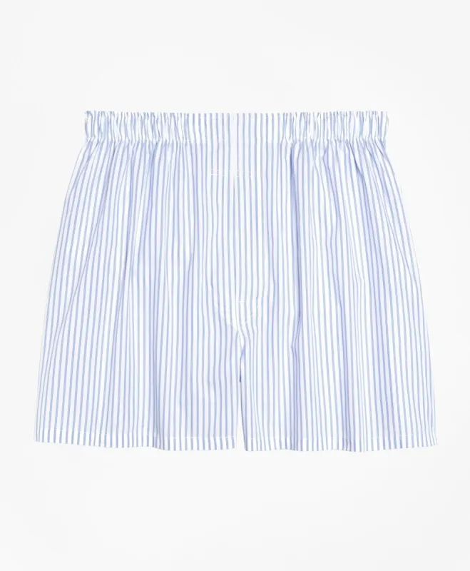 Traditional Fit Ground Stripe Boxers sold by Brooks Brothers