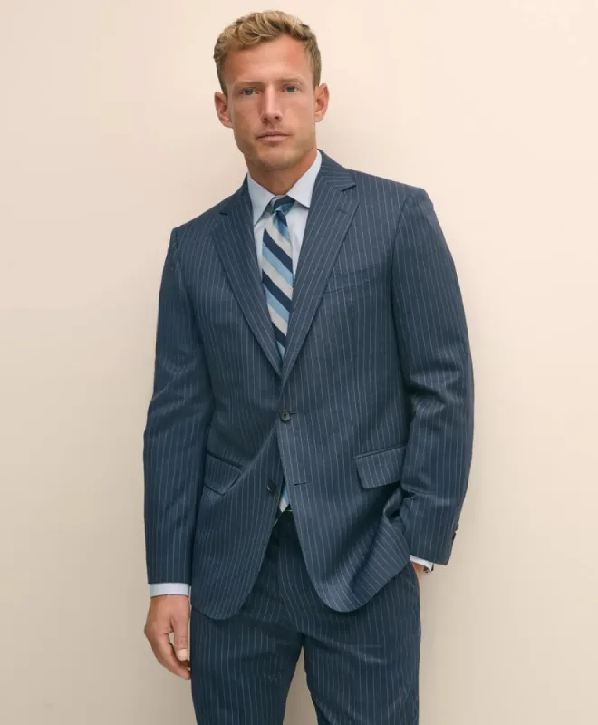 Classic Fit Wool Pinstripe 1818 Suit sold by Brooks Brothers