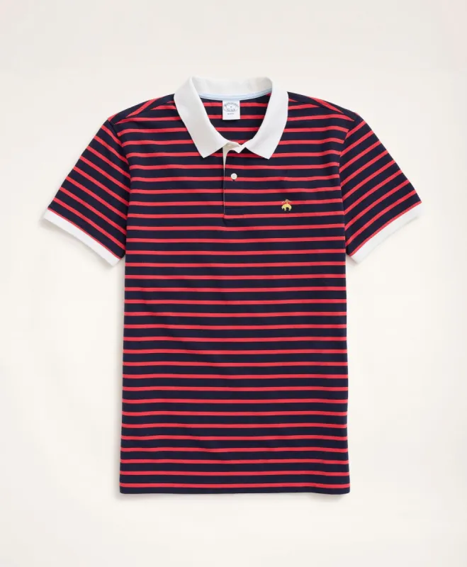 Golden Fleece Slim-Fit Multi-Stripe Polo Shirt sold by Brooks Brothers