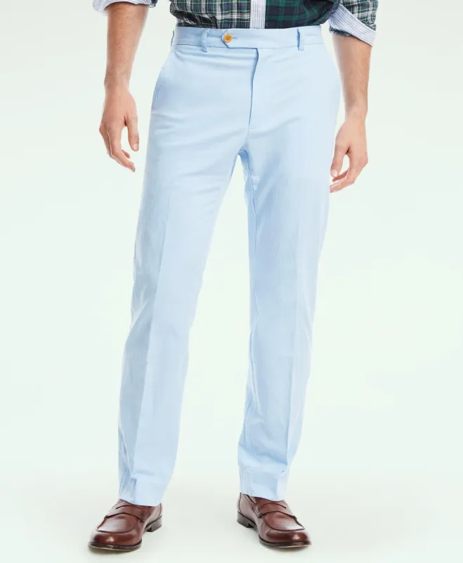 Clark Straight-Fit Stretch Cotton Linen Chino Pants sold by Brooks Brothers